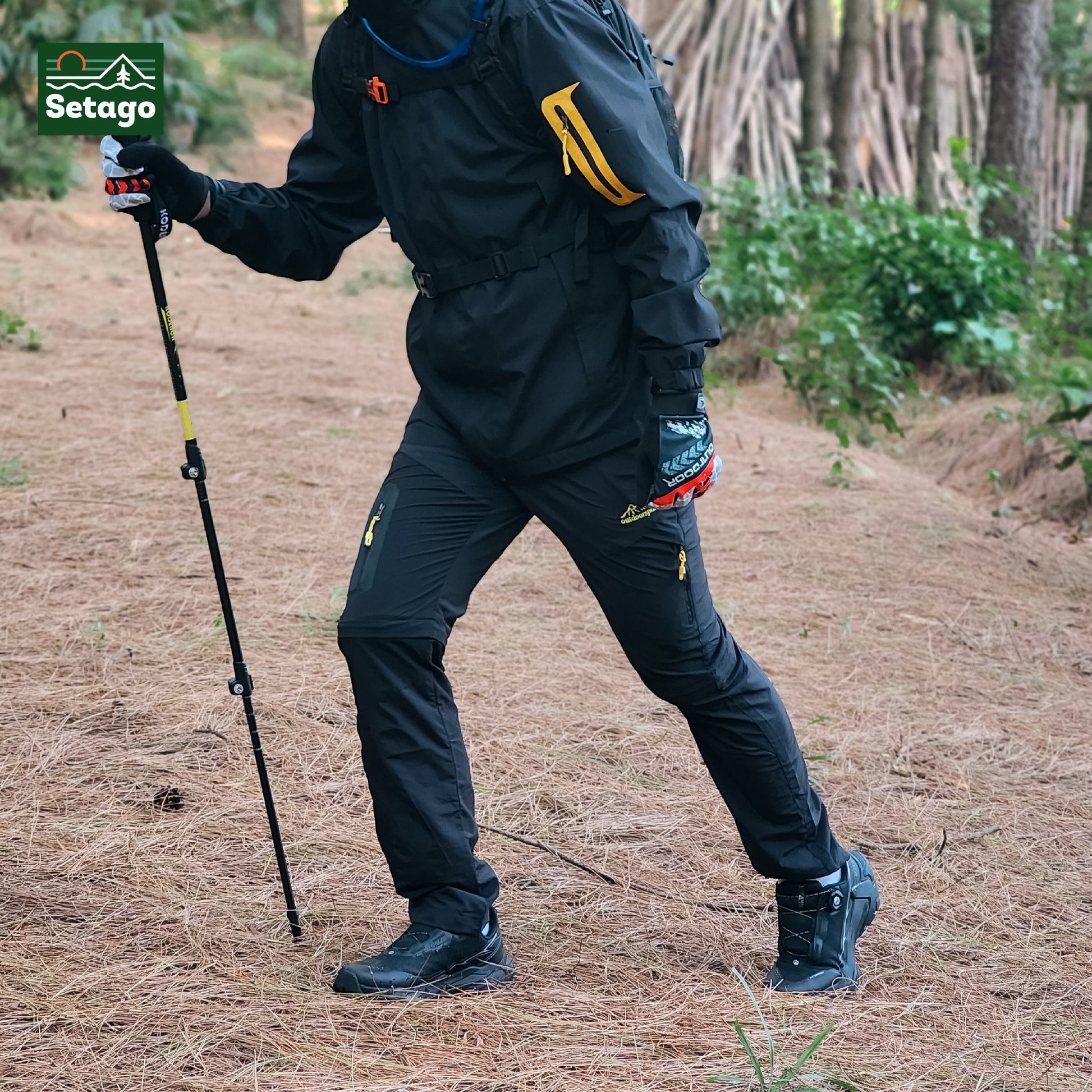 Quần trekking, dã ngoại tháo ống Setago - thấm hút mồ hôi, nhanh khô, chống thấm hiệu quả, chống trầy xước, mài mòn, bền bỉ, thời trang
