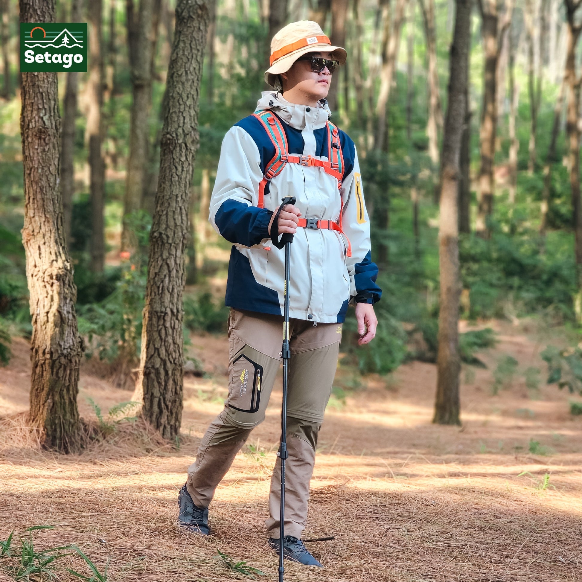 Quần trekking, dã ngoại tháo ống Setago - thấm hút mồ hôi, nhanh khô, chống thấm hiệu quả, chống trầy xước, mài mòn, bền bỉ, thời trang
