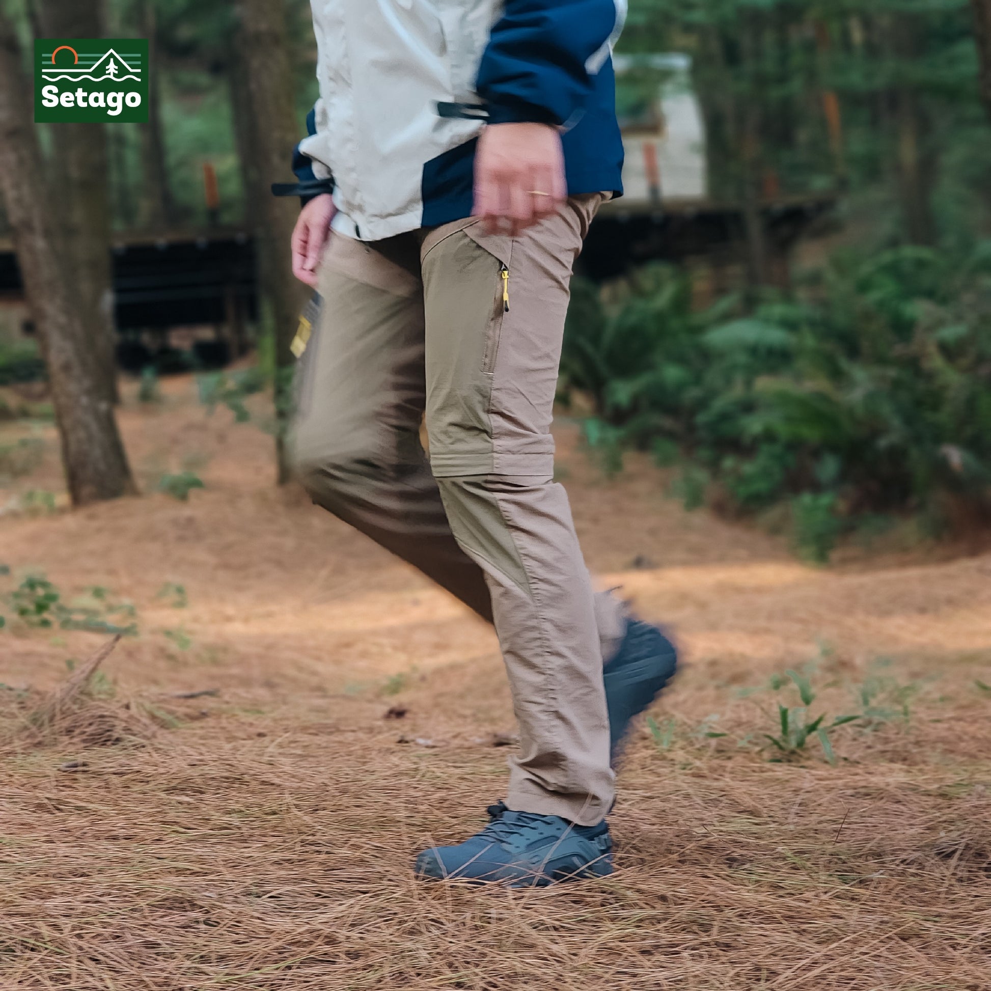 Quần trekking, dã ngoại tháo ống Setago - thấm hút mồ hôi, nhanh khô, chống thấm hiệu quả, chống trầy xước, mài mòn, bền bỉ, thời trang