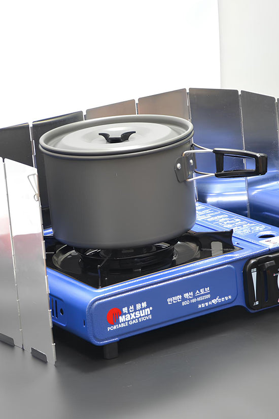 Tấm chắn gió, quây bếp gas chuyên dụng cho bếp ga dã ngoại - 10 tấm bằng thép không gỉ