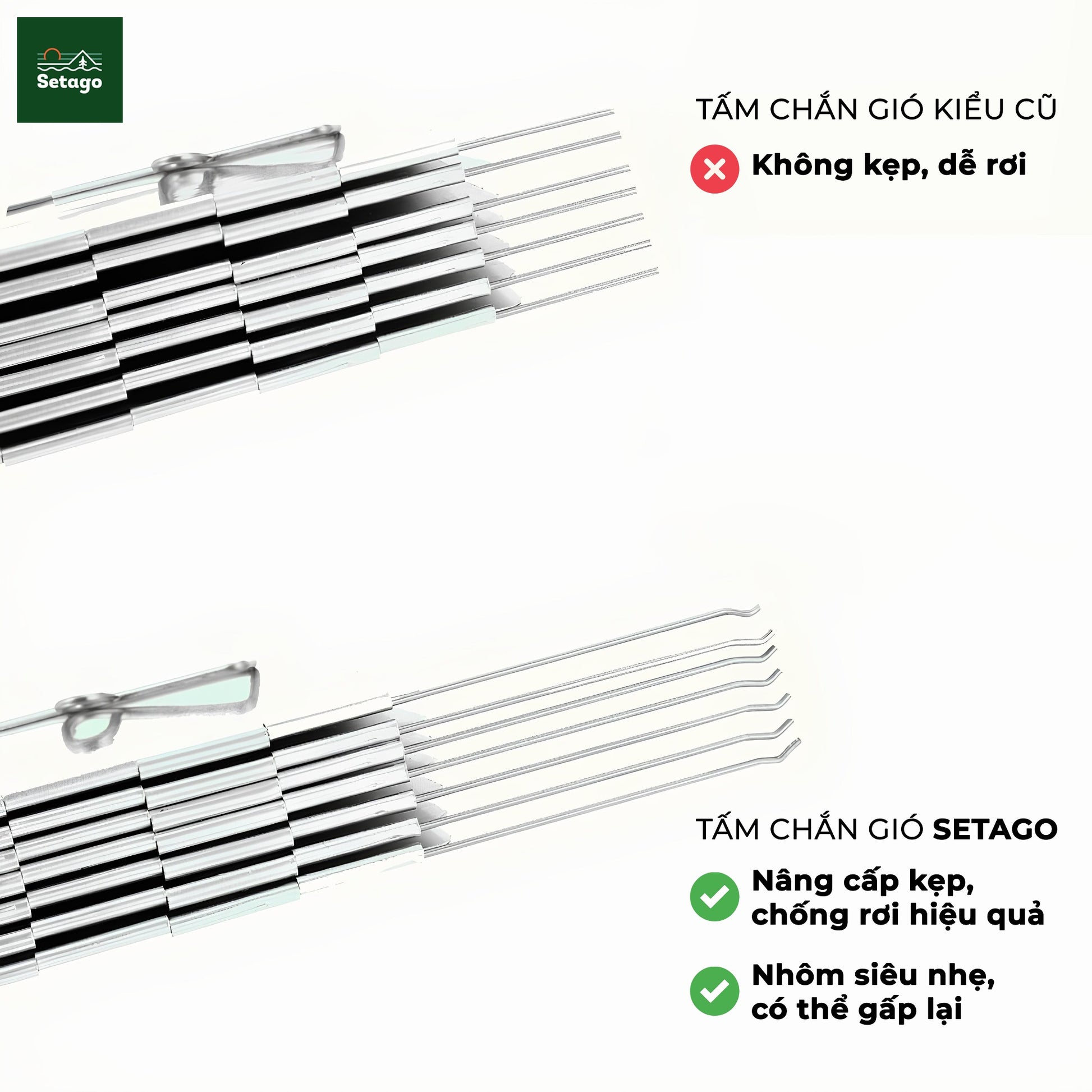 Tấm chắn gió, quây bếp gas chuyên dụng cho bếp ga dã ngoại - 10 tấm bằng thép không gỉ