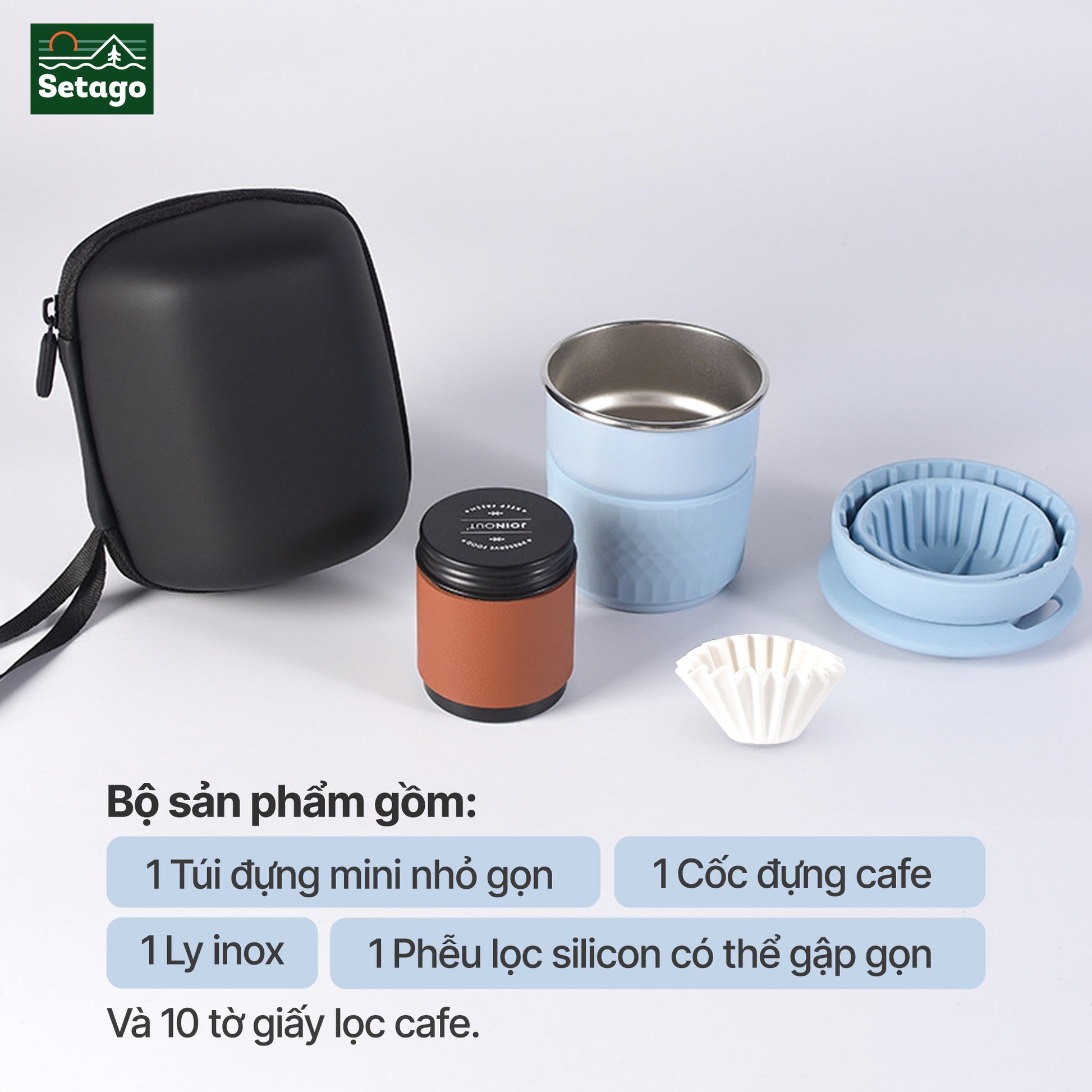 Set pha cafe mini - tiện lợi, gọn gàng