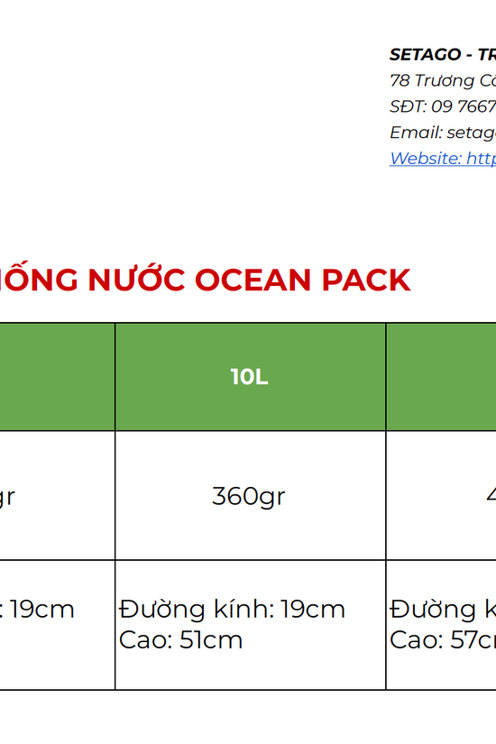Balo chống nước Ocean Pack - Bảo vệ laptop, điện thoại, đồ điện tử không sợ ướt, ngấm nước khi đi mưa, đi biển