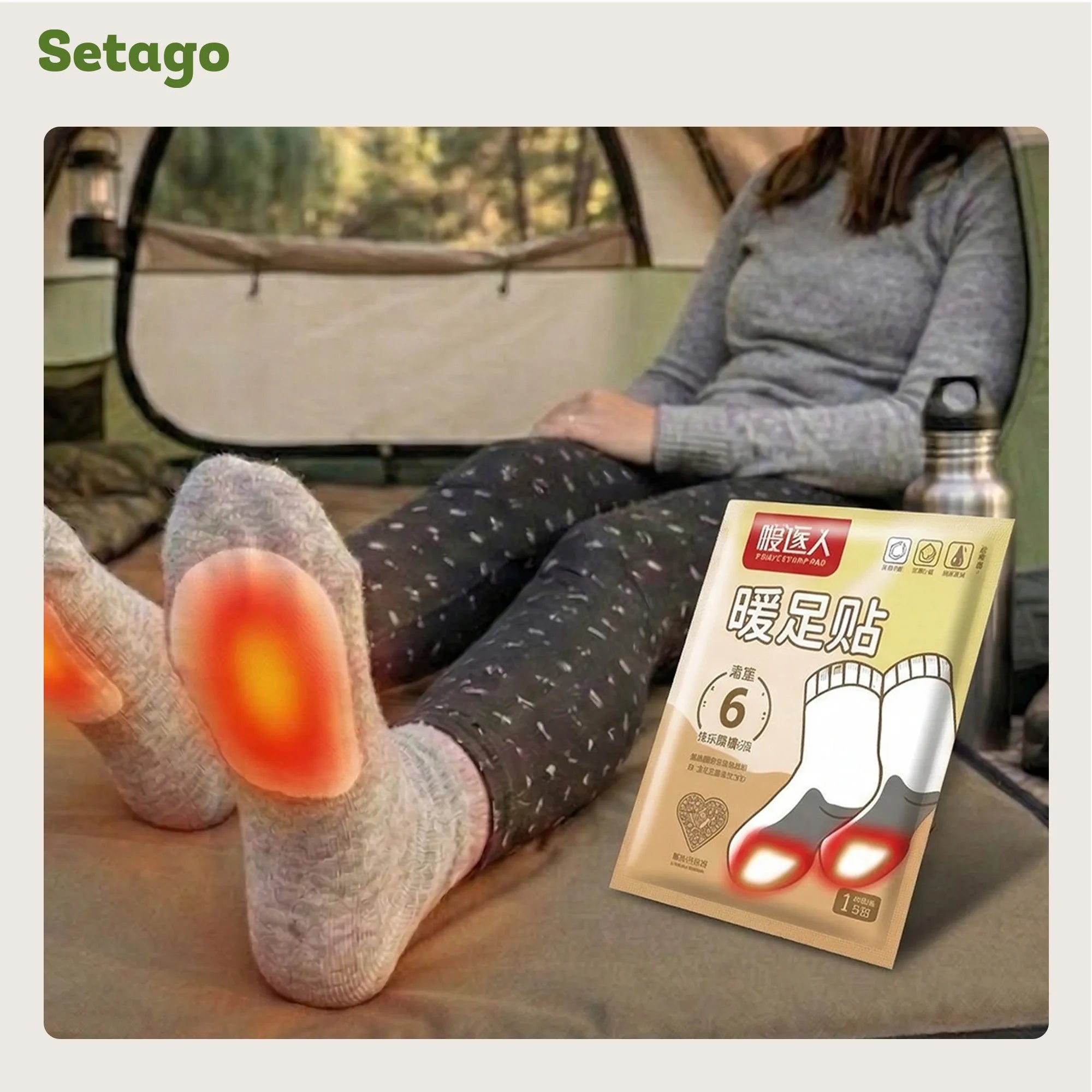 Combo 10 miếng dán giữ nhiệt bàn chân Nanjiren Foot