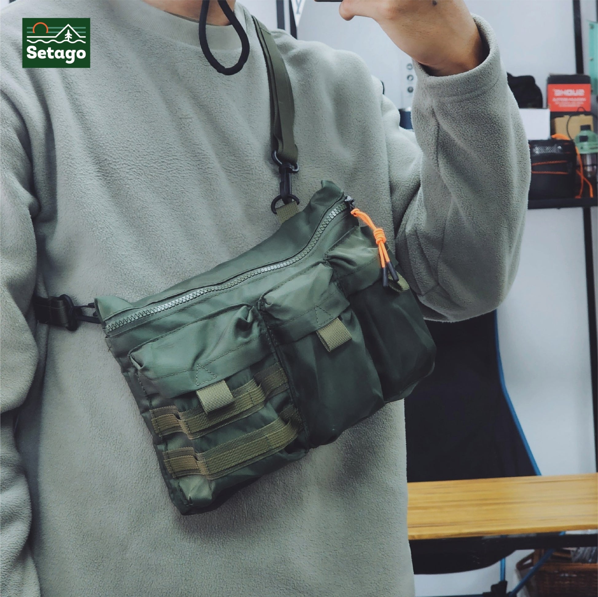 Túi chéo đa zi năng Mili Bag - Túi đeo chéo dã ngoại đa năng lấy cảm hứng từ quân đội
