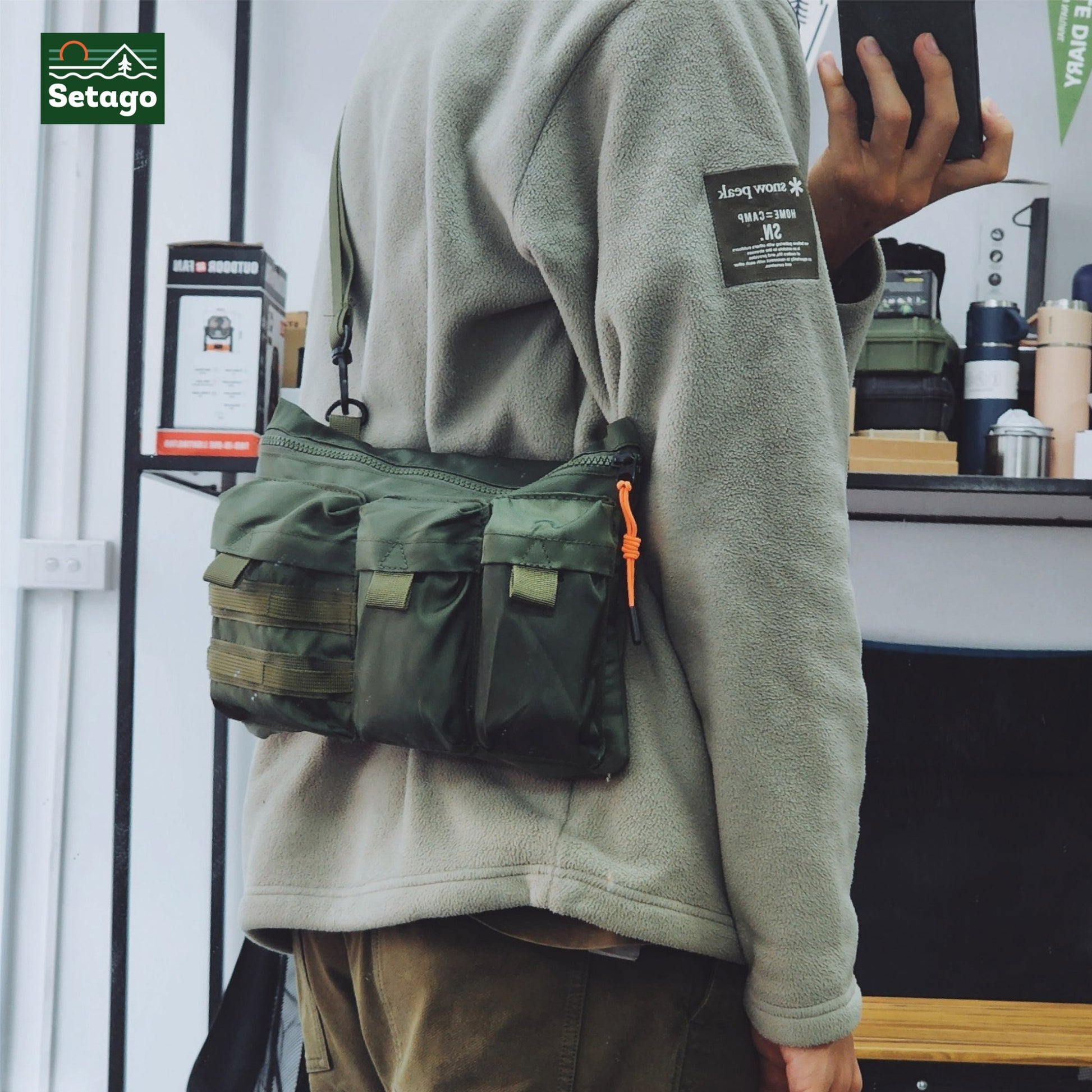 Túi chéo đa zi năng Mili Bag - Túi đeo chéo dã ngoại đa năng lấy cảm hứng từ quân đội