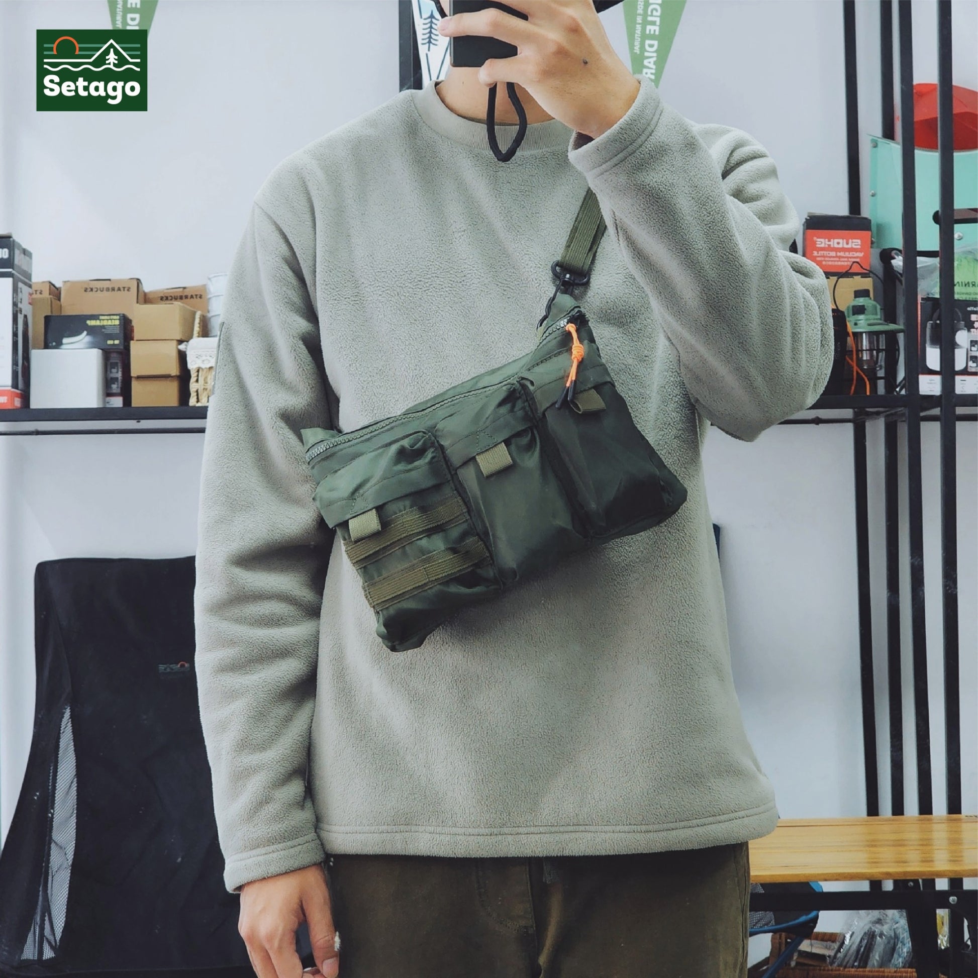 Túi chéo đa zi năng Mili Bag - Túi đeo chéo dã ngoại đa năng lấy cảm hứng từ quân đội
