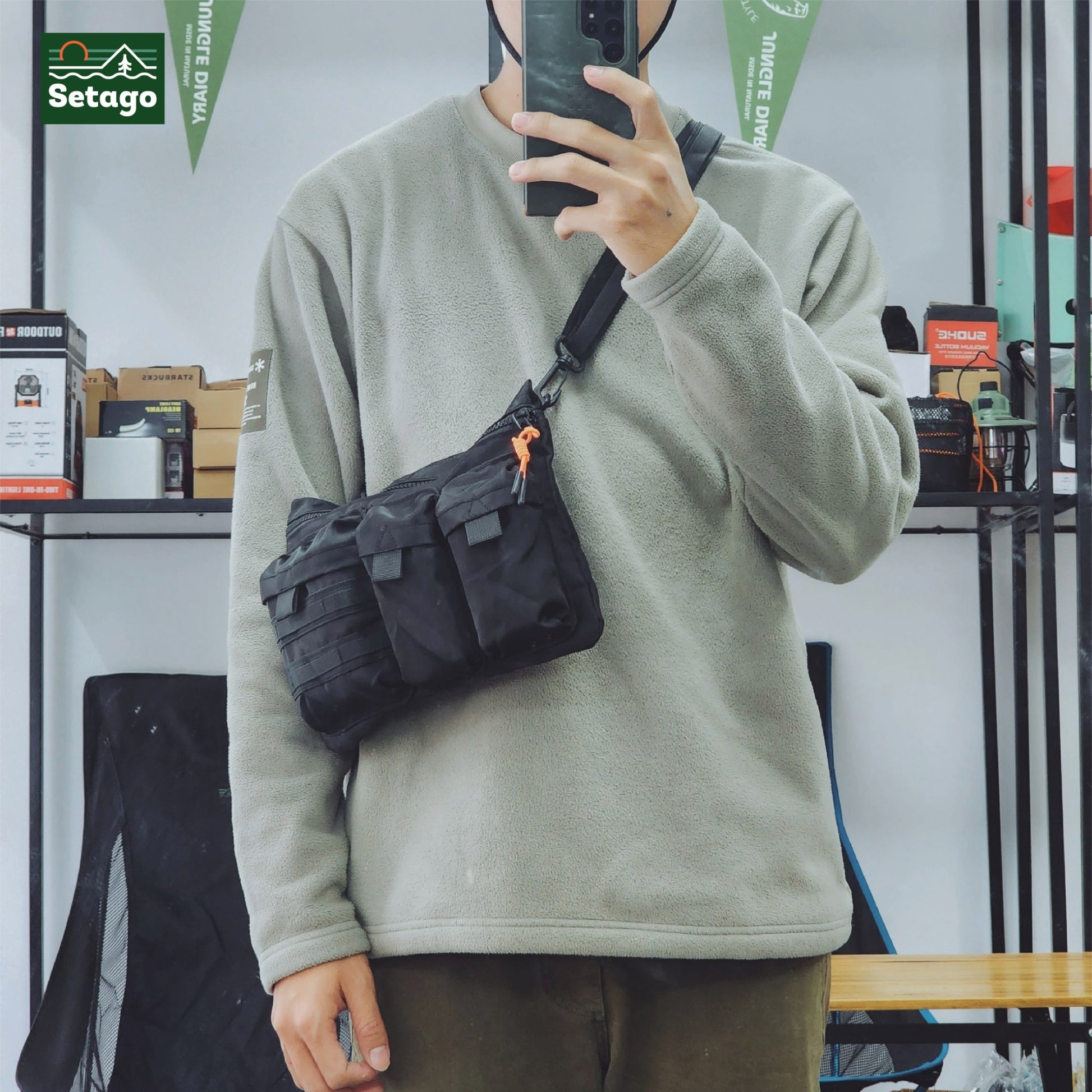 Túi chéo đa zi năng Mili Bag - Túi đeo chéo dã ngoại đa năng lấy cảm hứng từ quân đội