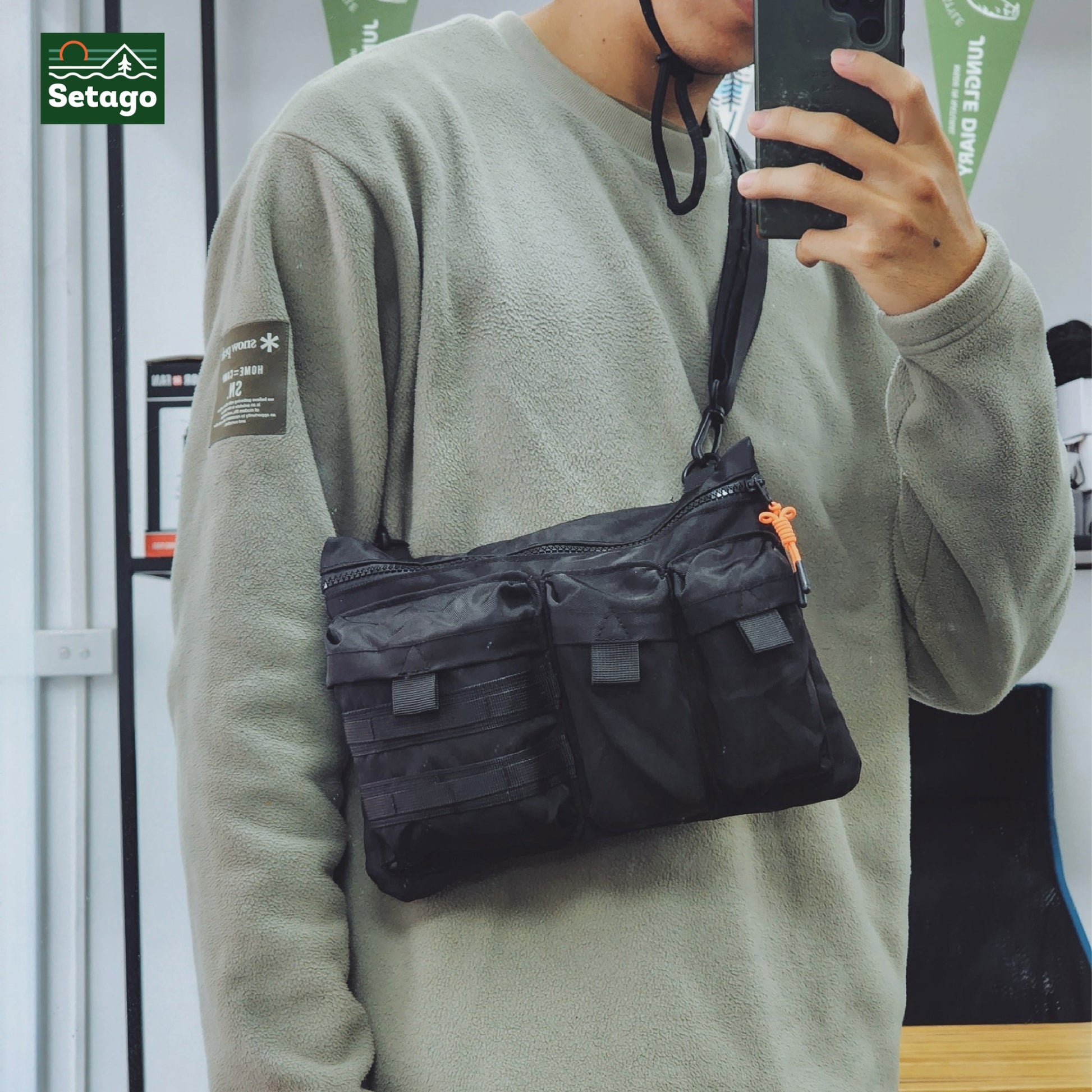 Túi chéo đa zi năng Mili Bag - Túi đeo chéo dã ngoại đa năng lấy cảm hứng từ quân đội