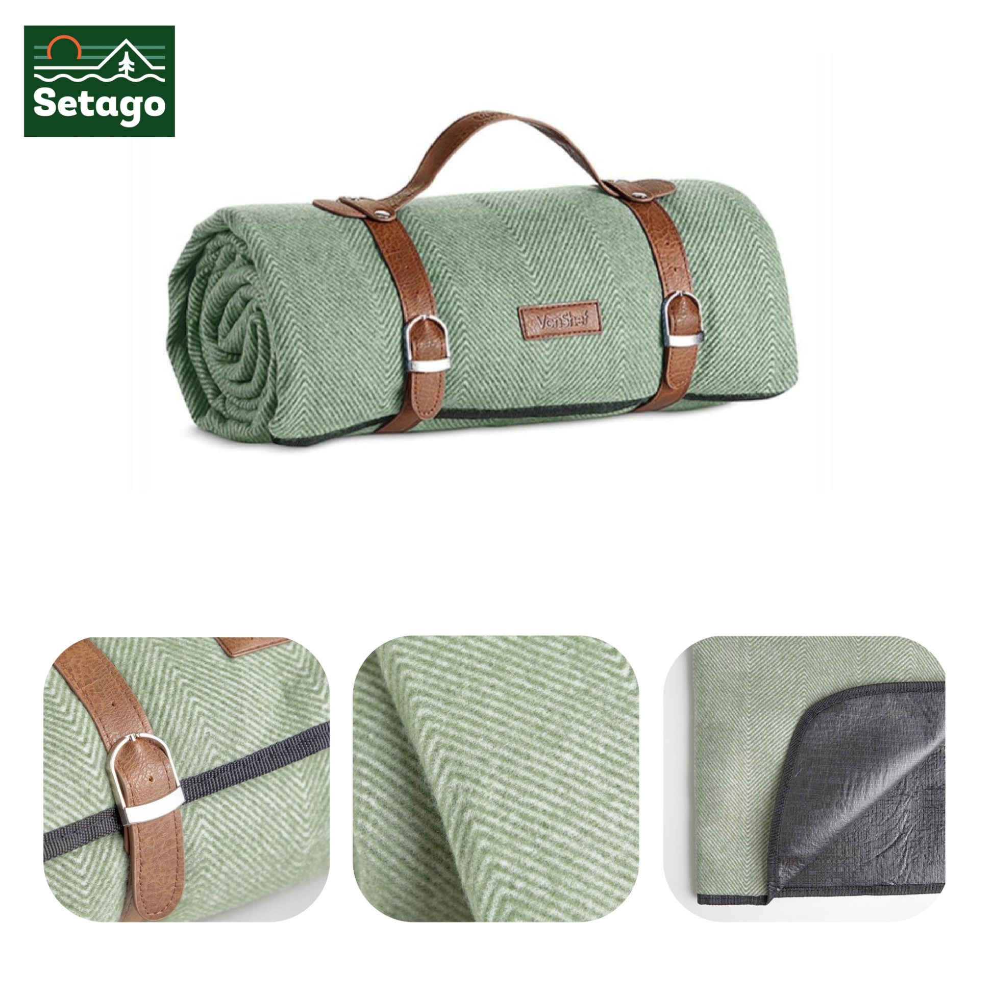 Thảm Picnic - Họa tiết xương cá
