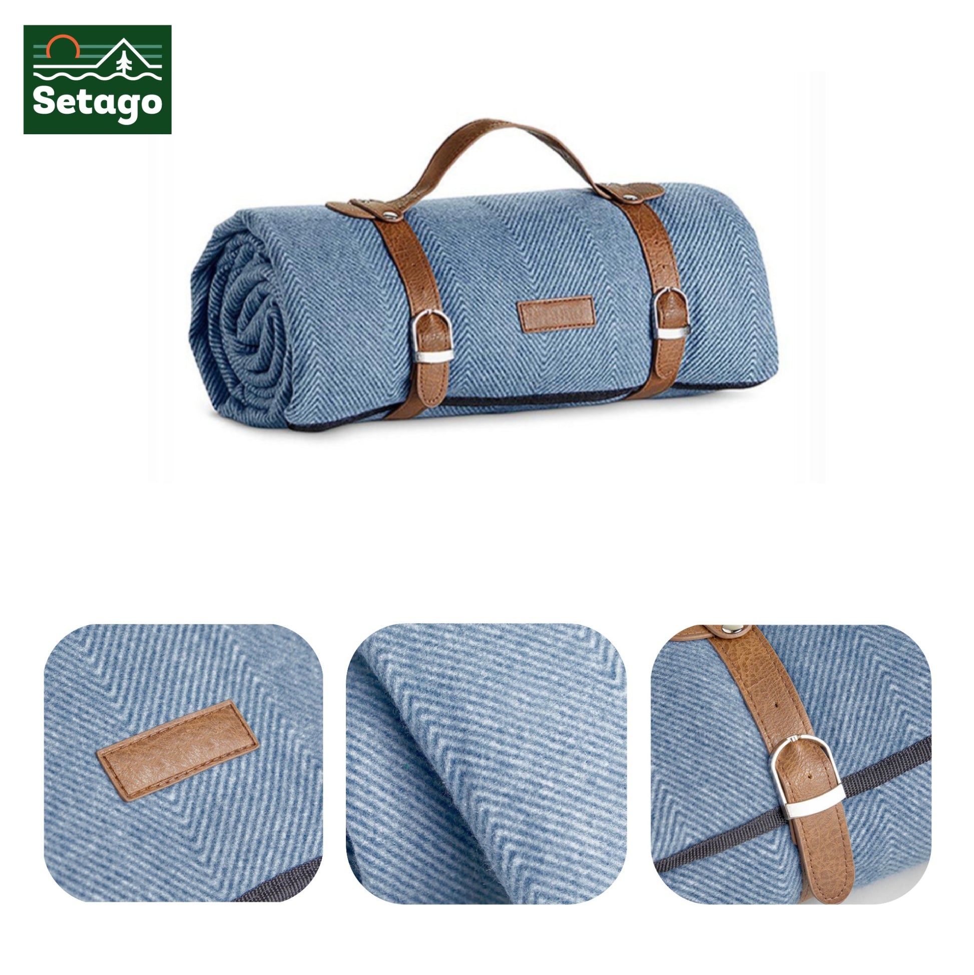 Thảm Picnic - Họa tiết xương cá