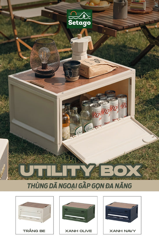 Thùng Cửa Trước Utiliy Box 55 lít hoặc 82 lít - tối ưu không gian, thuận tiện bảo quản - dùng trong gia đình và hoạt động dã ngoại