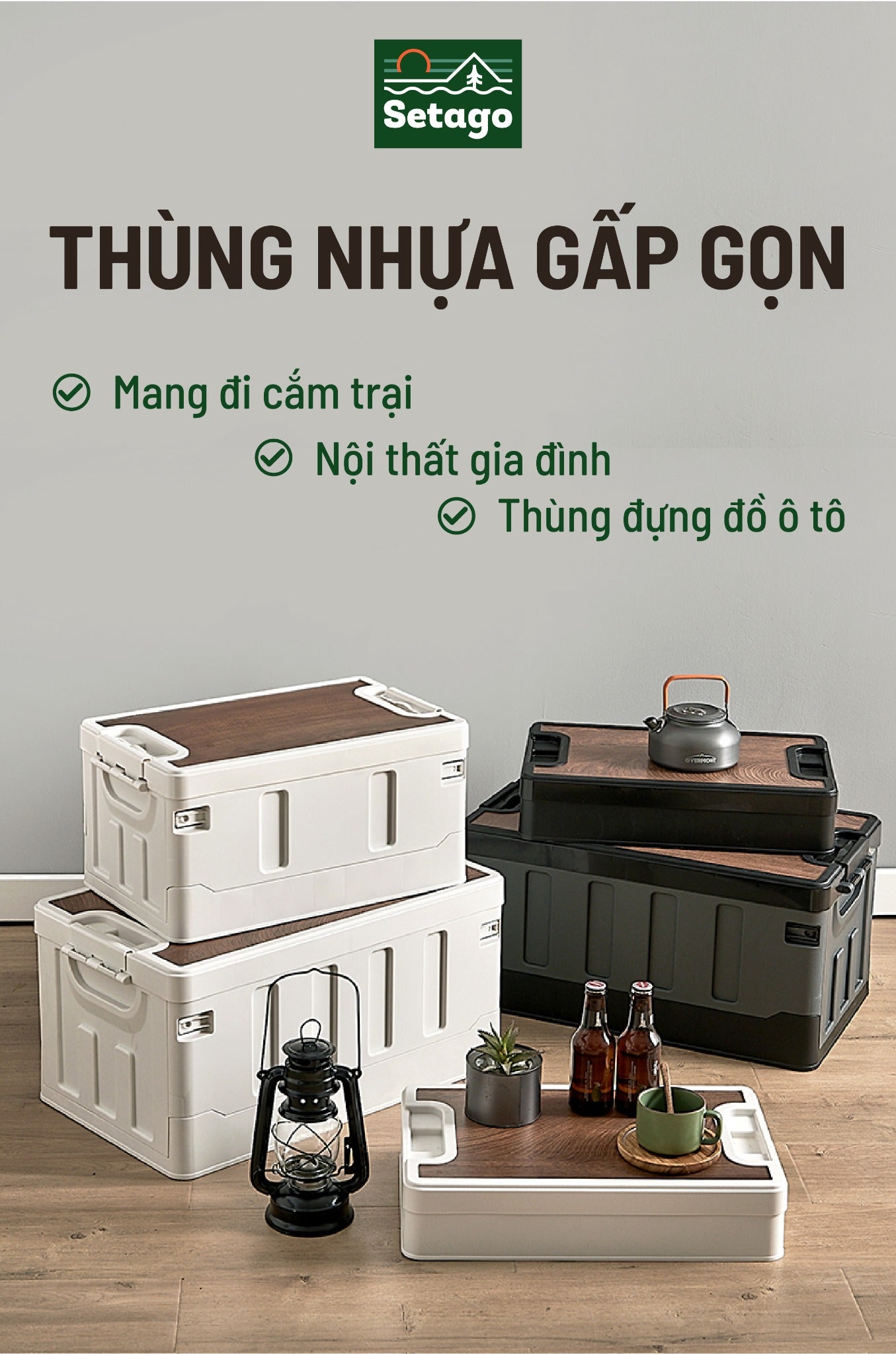 Thùng dã ngoại gấp gọn BOXABLE Premium