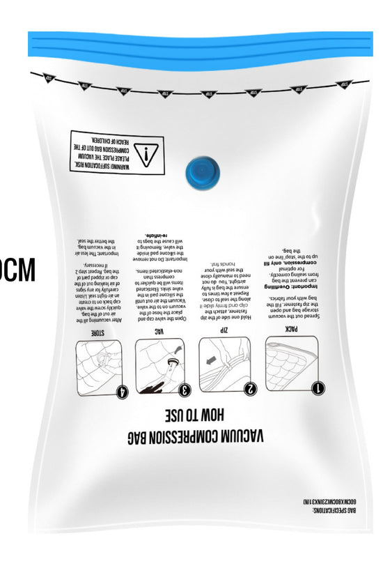 Túi hút chân không-nhỏ gọn, tiện lợi, giúp gấp gọn quần áo đồ đạc tăng diện tích chứa đồ.