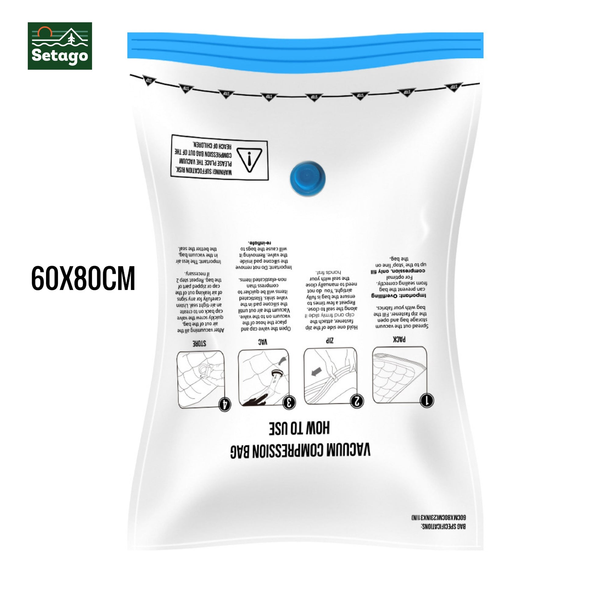 Túi hút chân không-nhỏ gọn, tiện lợi, giúp gấp gọn quần áo đồ đạc tăng diện tích chứa đồ.