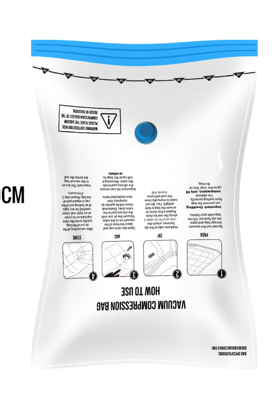 Túi hút chân không-nhỏ gọn, tiện lợi, giúp gấp gọn quần áo đồ đạc tăng diện tích chứa đồ.