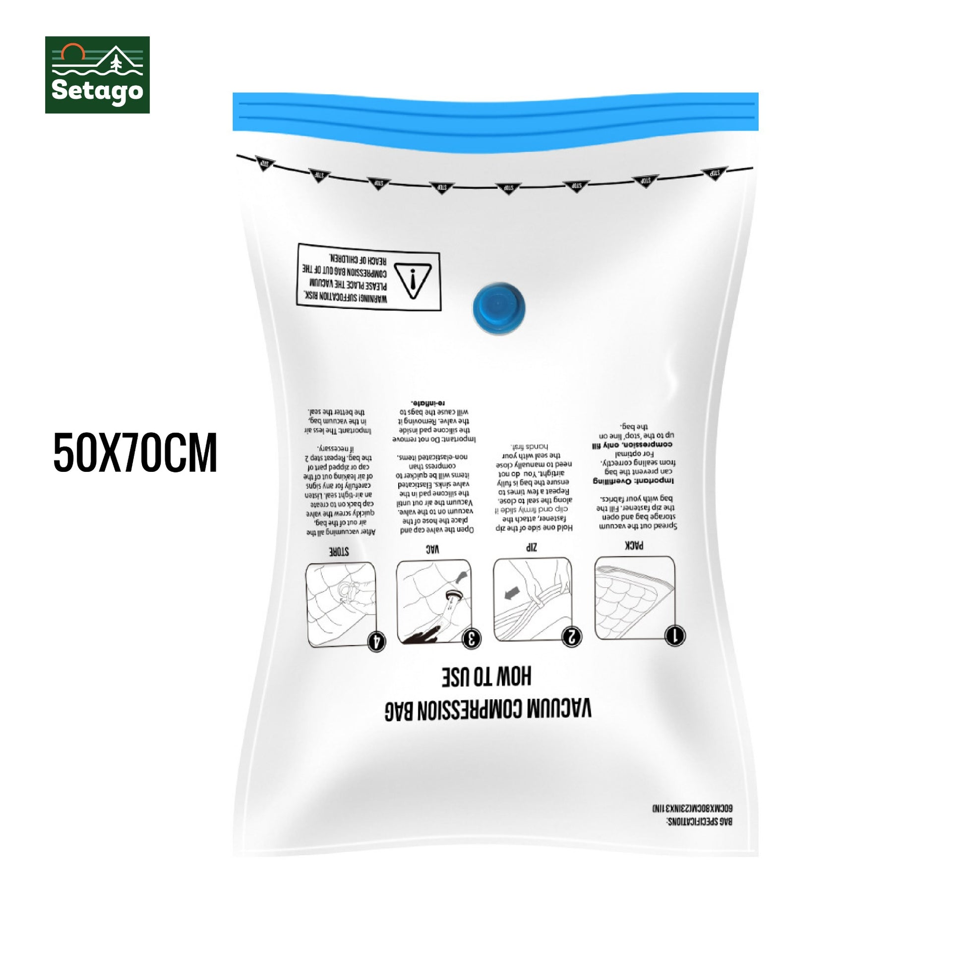 Túi hút chân không-nhỏ gọn, tiện lợi, giúp gấp gọn quần áo đồ đạc tăng diện tích chứa đồ.