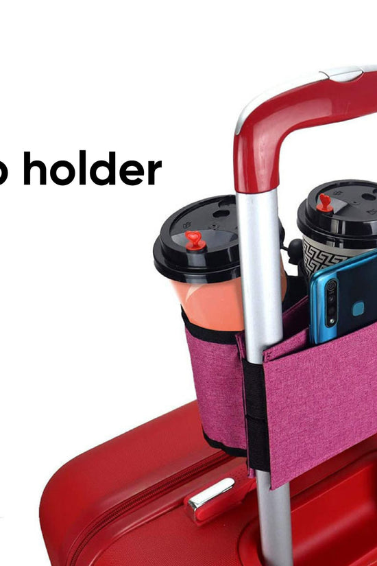 Túi cup holder- túi đựng cốc gắn vali giúp bạn tiện lợi khi di chuyển khi mà có thêm đồ uống.
