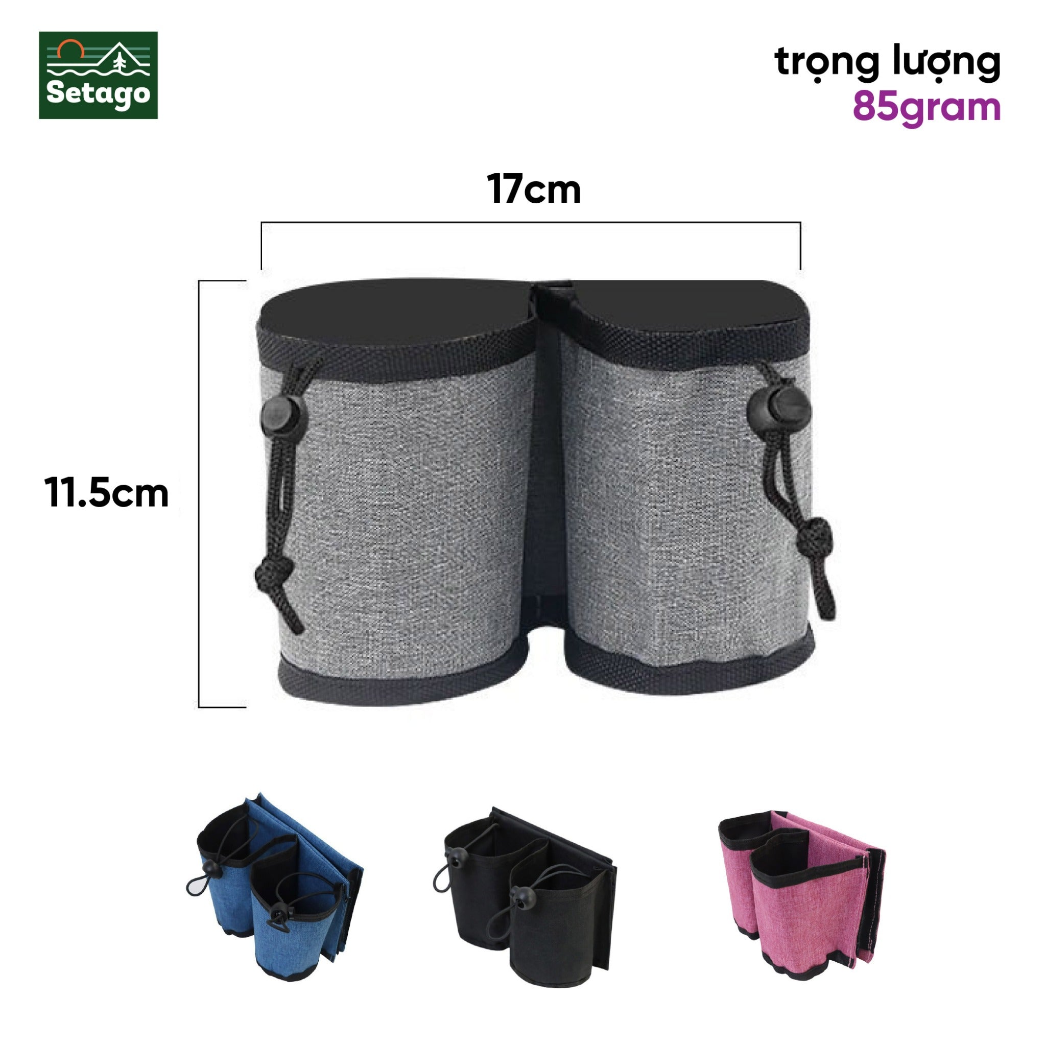 Túi cup holder- túi đựng cốc gắn vali giúp bạn tiện lợi khi di chuyển khi mà có thêm đồ uống.