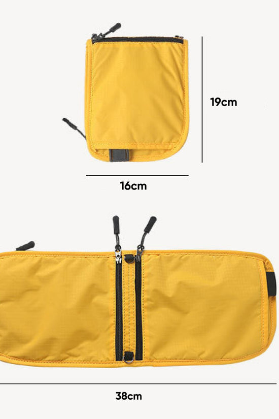 Túi multi bag ba chức năng đeo bụng-ví gập-đeo cổ, phụ kiện túi 3 trong 1 chống nước, gọn nhẹ siêu tiện lợi