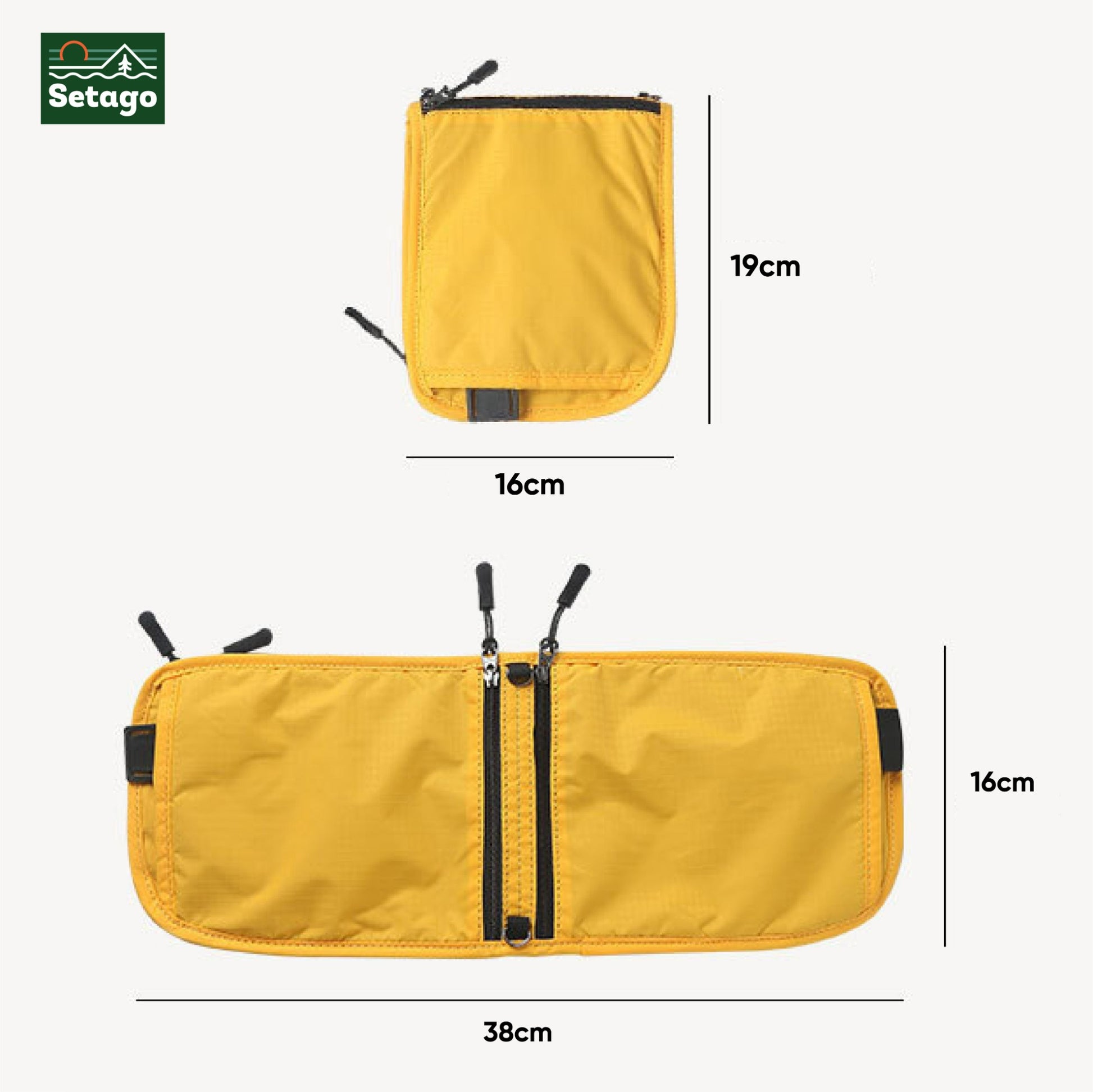 Túi multi bag ba chức năng đeo bụng-ví gập-đeo cổ, phụ kiện túi 3 trong 1 chống nước, gọn nhẹ siêu tiện lợi