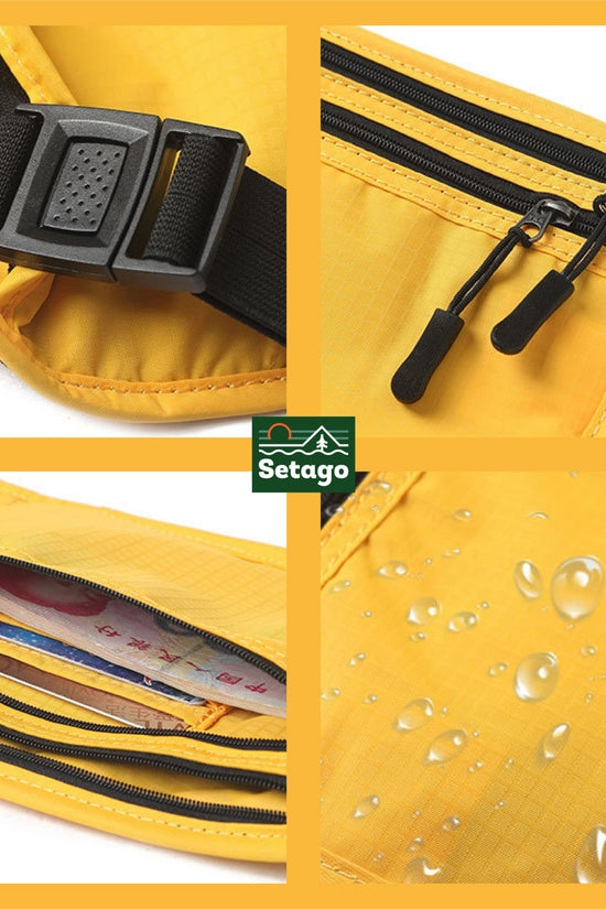 Túi multi bag ba chức năng đeo bụng-ví gập-đeo cổ, phụ kiện túi 3 trong 1 chống nước, gọn nhẹ siêu tiện lợi