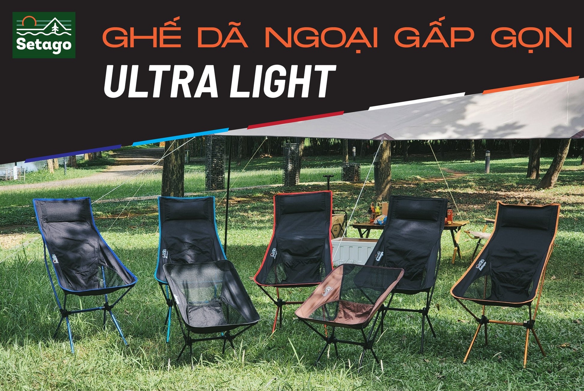 Ghế ultralight lưng dài