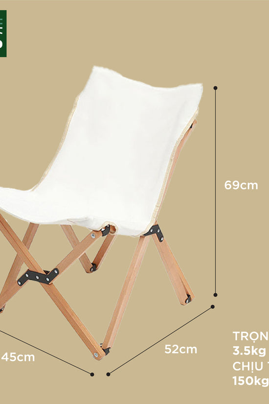 Ghế xếp Woody - Ghế cắm trại đưa bạn vào những thước phim vintage và đầy chất thơ