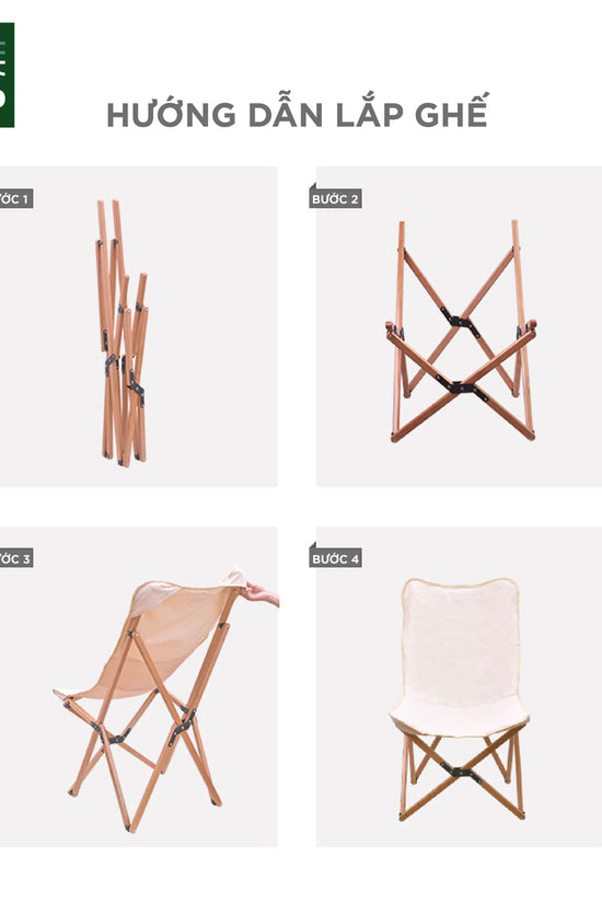Ghế xếp Woody - Ghế cắm trại đưa bạn vào những thước phim vintage và đầy chất thơ