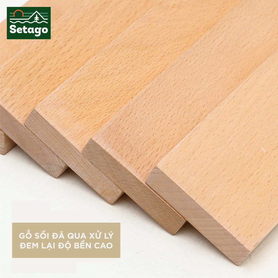 Ghế xếp Woody - Ghế cắm trại đưa bạn vào những thước phim vintage và đầy chất thơ