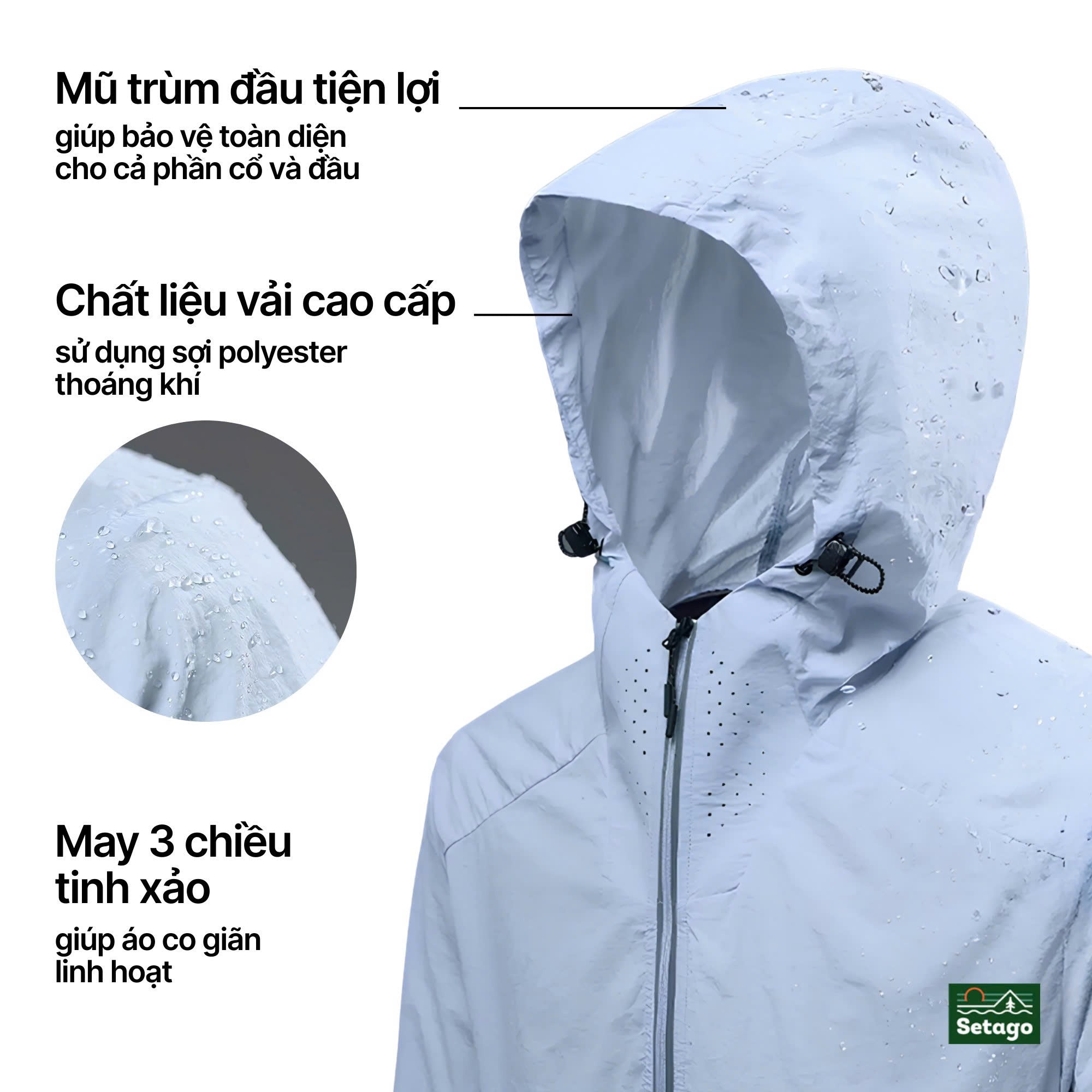 Áo chống nước, chống nắng mùa hè